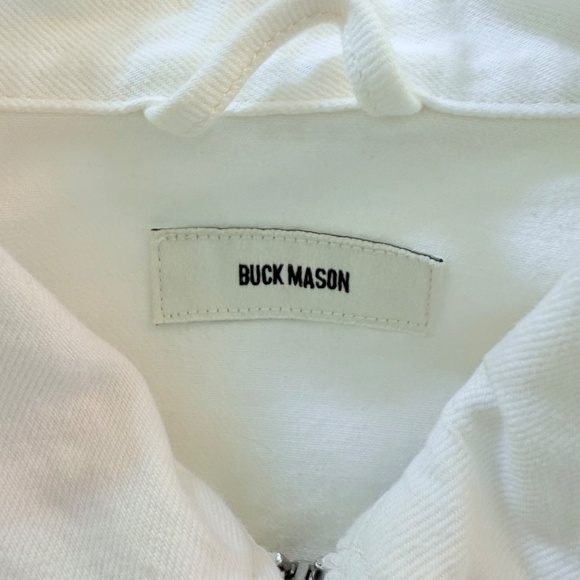 Buck Mason Rider Jacket - White Denim Jacket - Size Large - Picture 7 of 9